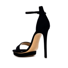 Platform Suede High Heel Sandals - 12cm