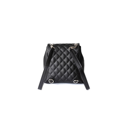 Buckled Quilted Backpack Bag