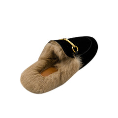 Basic Flat Scarf Slides Slippers