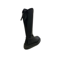 Leather Platform Knee High Boots