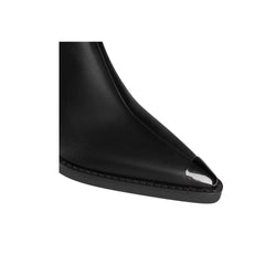 Chain Embellished Knee High Boots