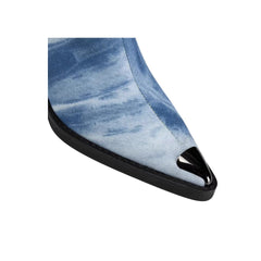 Chain Embellished Knee High Boots