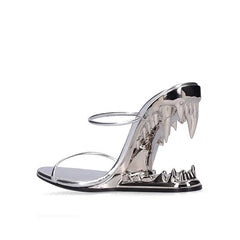 Sculptured Wedged Heel Sandals