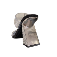 Diamante PVC Mules Sandals - 10.5cm
