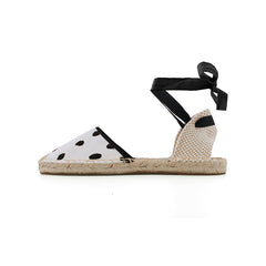 Lace Up Flat Sandals