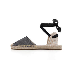 Lace Up Flat Sandals