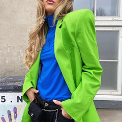 Long Sleeves Lapel Blazer