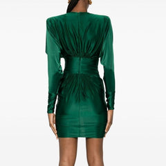 Deep V Evening Dress Gown