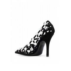 Diamante Cut Out High Heel Pumps