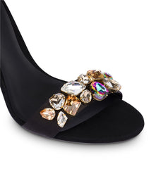 Diamante Wrap High Heel Sandals - 10cm