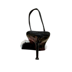 Diamante Mid Heel Sandals - 7cm