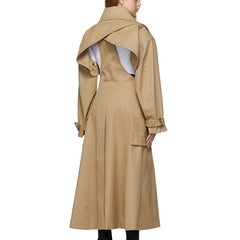 Cut Out Long Trench Coat