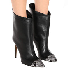 Diamante Stiletto Heel Ankle Boots