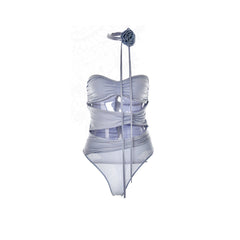 Flower Embellished Bodysuit