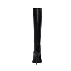 Leather High Heel Knee High Boots
