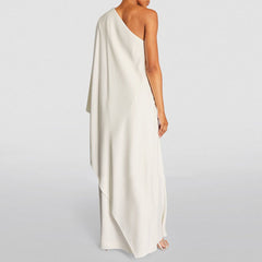 One Shoulder Evening Dress Gown