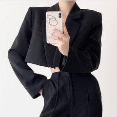 Lapel Long Sleeves Blazer