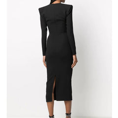 Long Sleeves Evening Dress Gown