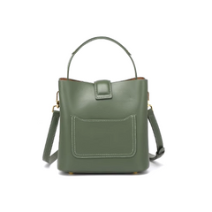 Metal Embellished Bucket Bag