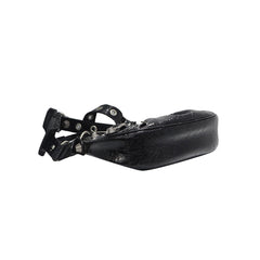 Buckled Leather Cross Body Bag - Small