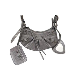 Buckled Leather Cross Body Bag - Small