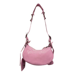 Buckled Leather Cross Body Bag - Small