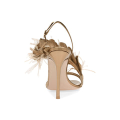 Feather And Damante High Heel Sandals - 9.5cm