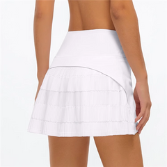 Yoga Pilates Fold Hem Fitted Fitness Skorts