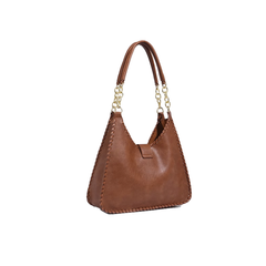Strap Leather Tote Bag