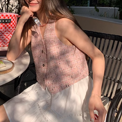 Checkered Plaid Vest