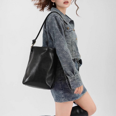 Leather Bucket Bag