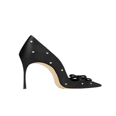 Diamante Mid Heel Pumps - 6cm