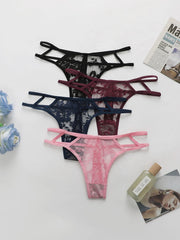 4PCS Women Sexy Lace Thong