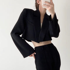 Lapel Long Sleeves Blazer