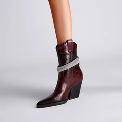 Diamante Ankle Boots