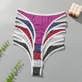 5Pcs Women's Seamless T-back G-String Panties