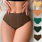5pcs/pack Mid Waist Seamless Women Panties
