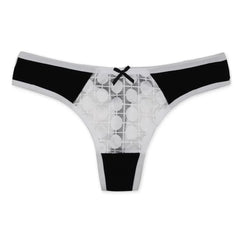 6 Pcs Lace Cotton Thong