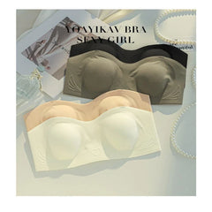 Bestseller estivi Reggiseno Tubo Senza Cuciture Invisibile Senza Spalline Senza Ferretto Push Up Sottile Antiscivolo Intimo