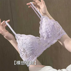 Bestselling French Style Thin Lace Wireless Bra
