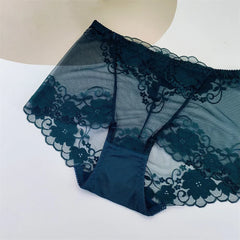 Big Size Sexy Women Transparent Lace Underwear