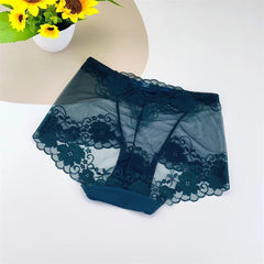 Big Size Sexy Women Transparent Lace Underwear