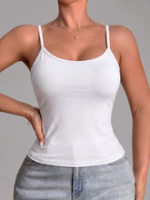 Built-in Pads Women Camisole Top Solid Basic Wireless Tank Top Daily Casual Sports Sleeveless Vest Top