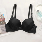 Black Lace Bow Underwire Bra