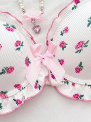 Floral A B C D Cup Women's Underwear