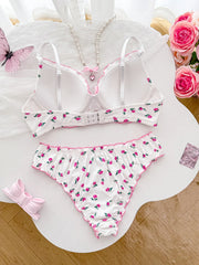 Floral A B C D Cup Women's Underwear