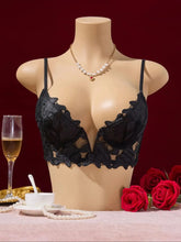 Floral Pattern Valentine's Day Sexy Elegant V-Neck Underwear