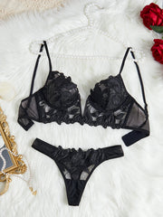 Floral Valentine Charming Brief Panty Underwear