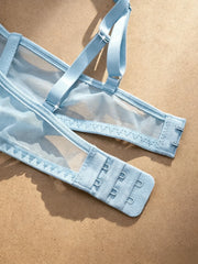 French Style Blue Lace Bra