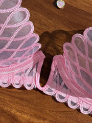 French Style Sexy Embroidered Transparent Underwear